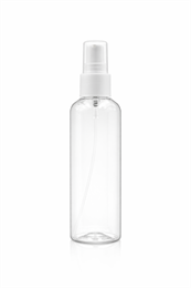 Флакон ПЭТ 100мл прозрачный с дозатором для крема 2206